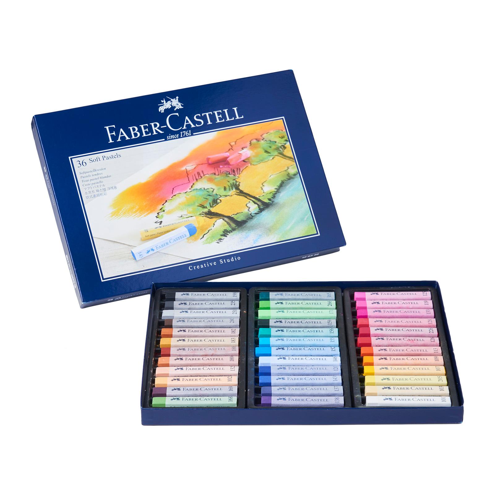 Faber Castell Mavi Kutu Soft Pastel Boya 36 Renk