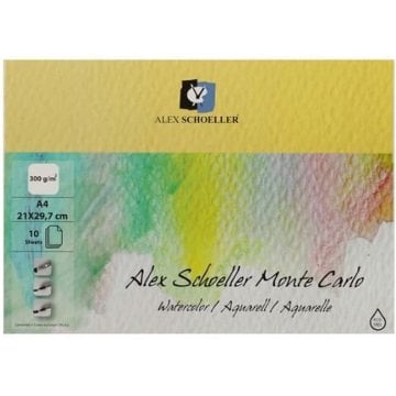 Alex Schoeller Monte Carlo Suluboya Resim Defteri 300gr A4 10 Yaprak ALX 0227