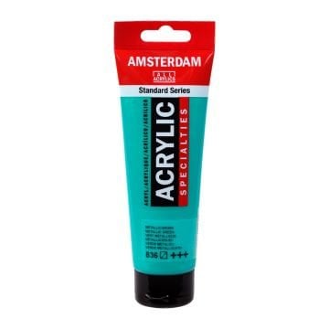 Amsterdam Akrilik Boya 120ml 836 Metallic Green