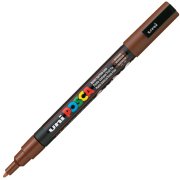 Uni Posca Marker Pc-3m Fine 0.9-1.3 Mm Brown