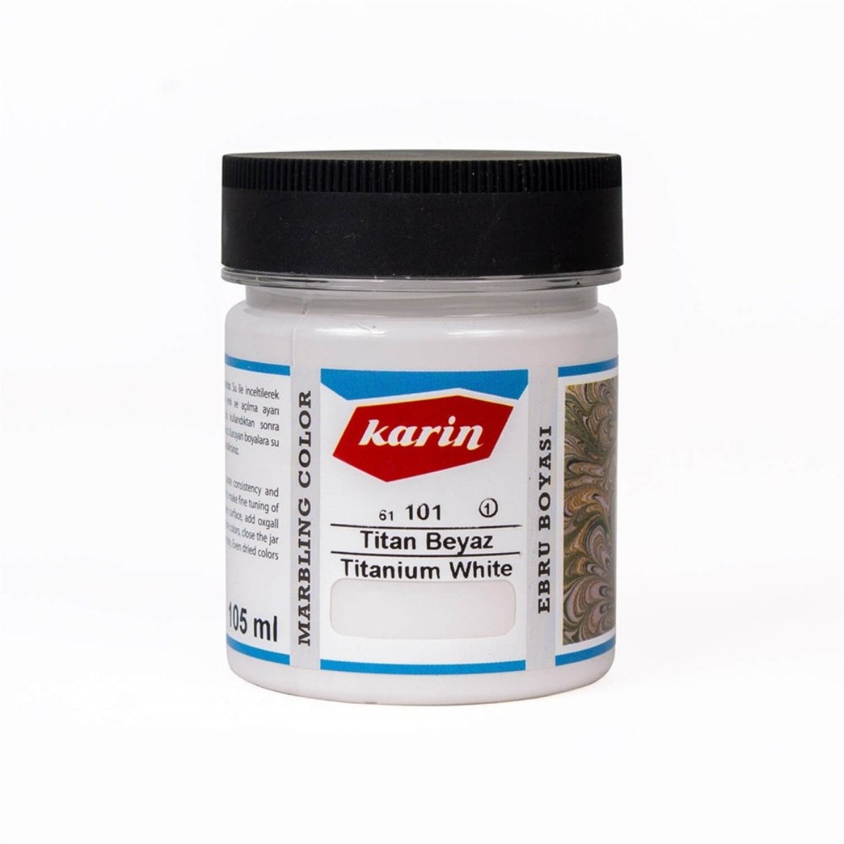 Karin Ebru Boyası 105ml 101 Beyaz