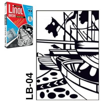 Kumtoys Tam Bir Set Linol Baskı 22x32cm 2.5mm LB-04 Marina