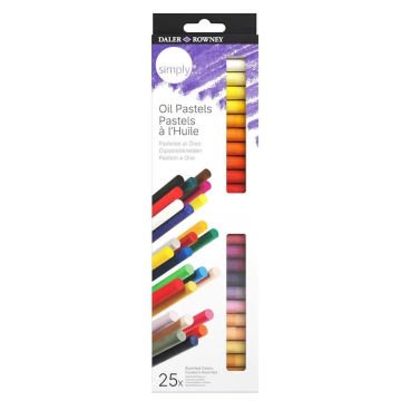 Daler Rowney Simply Yağlı Pastel Seti 25 Renk - 340,00 TL