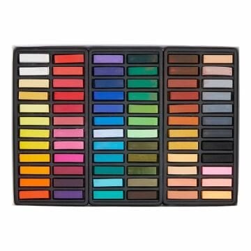 Faber Castell Mavi Kutu Soft Pastel Boya Yarım 72 Renk
