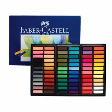 Faber Castell Mavi Kutu Soft Pastel Boya Yarım 72 Renk