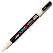 Uni Posca Marker Pc-3m Fine 0.9-1.3 Mm Ivory