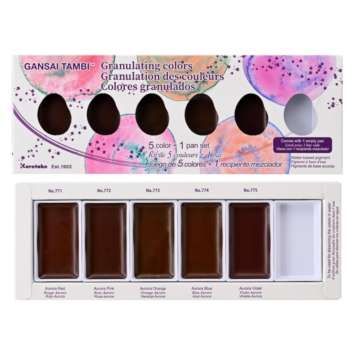 Zig Gansai Tambi Sulu Boya Seti 5 Renk Granulation