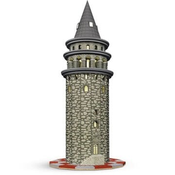 Küçük Mimar Galata Kulesi 1/200 12x12x29cm