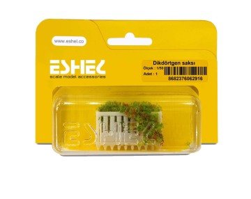 Eshel Maket Dikdörtgen Saksı 1/50 1li