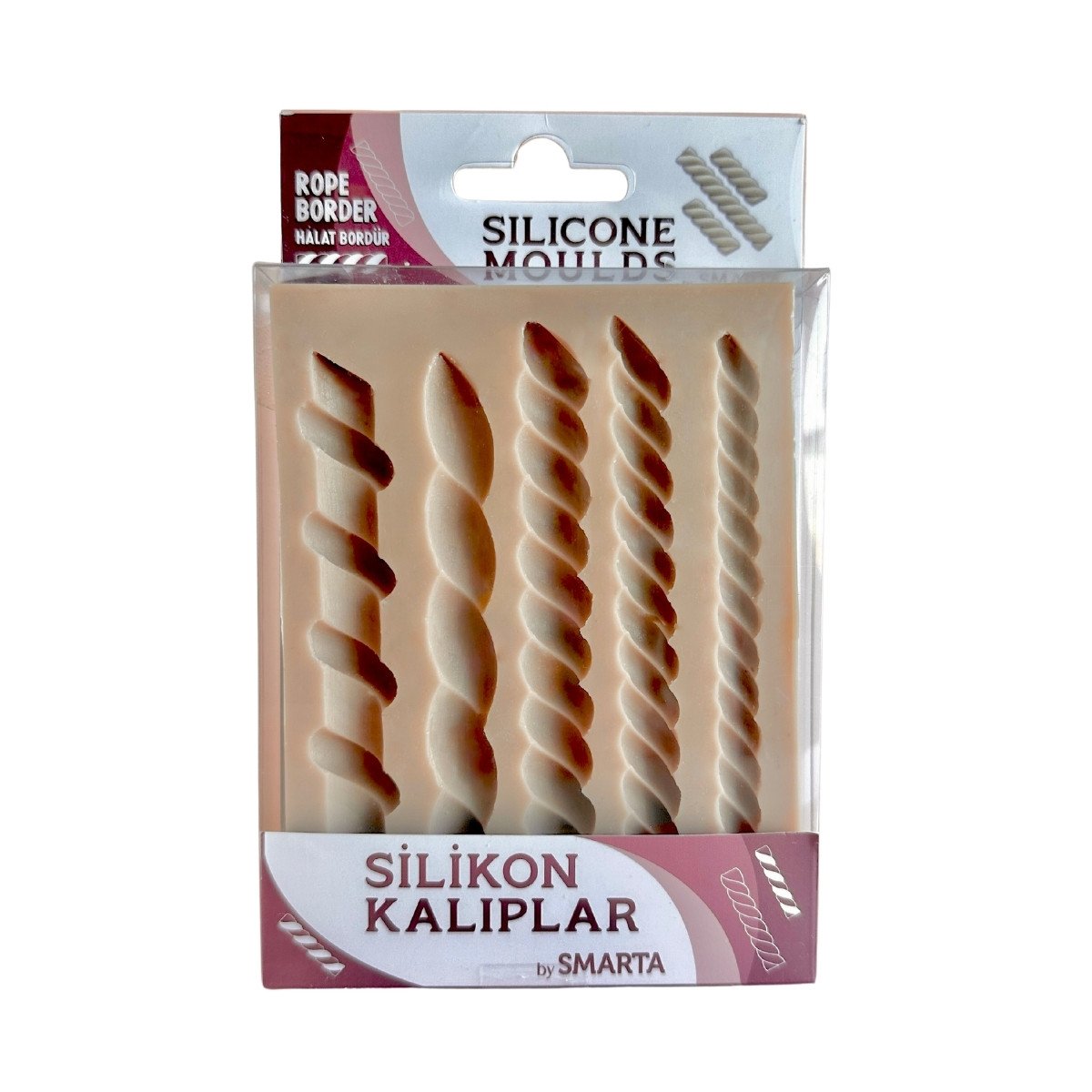 Smarta Silikon Kalıplar Halat Bordür Seti 100x130x15mm
