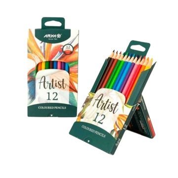 Arya Artist Profesyonel Kuru Boya Kalem Seti 12li