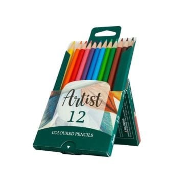 Arya Artist Profesyonel Kuru Boya Kalem Seti 12li
