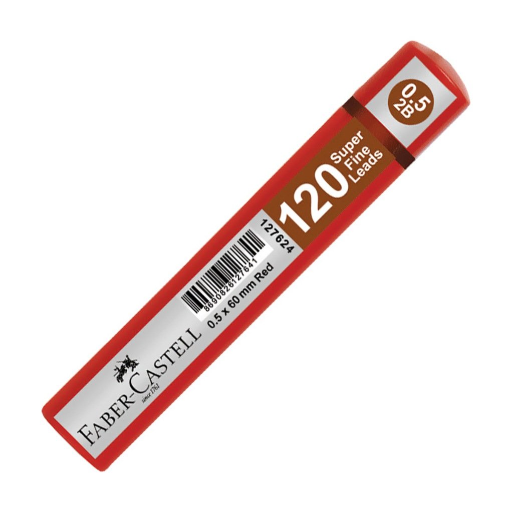 Faber Castell Grip Kalem Ucu 0.5mm 2B 120li Kırmızı