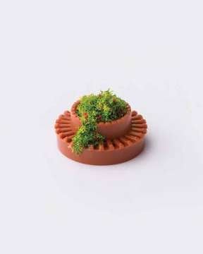 Eshel Maket Çift Katlı Saksı 1/100 2li