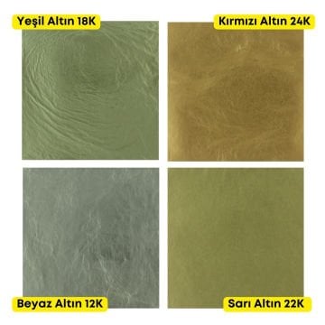 İsra Defter Altın 25yp 8x8cm 22K Sarı