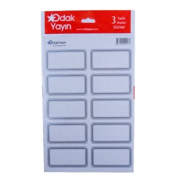 Odak Ders Programlı Okul Etiketi 3lü