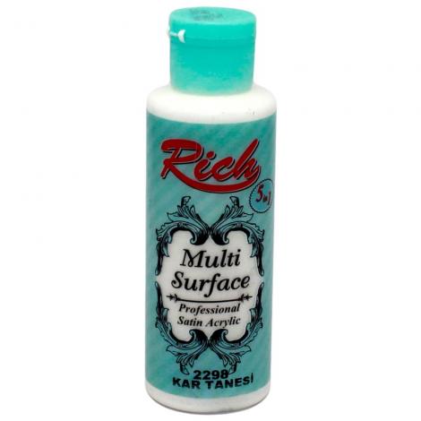 Rich Multi Surface Akrilik Boya 120ml 2298 Kar Tanesi