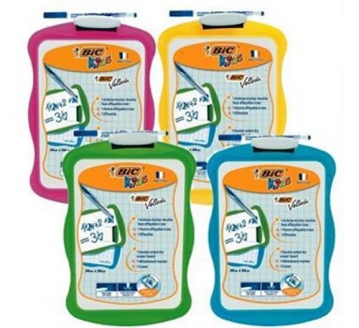 Bic Velleda Beyaz Yazı Tahtası A4 Kalem Silgi Set Mavi