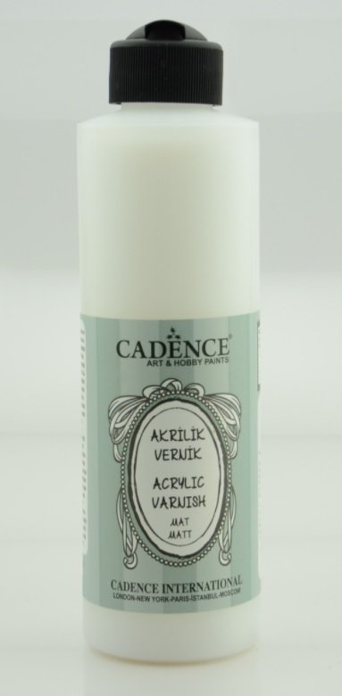 Cadence Su Bazlı Akrilik Mat Vernik 250 Ml