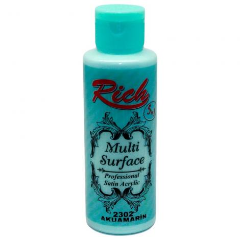 Rich Multi Surface Akrilik Boya 120ml 2302 Akuamarin
