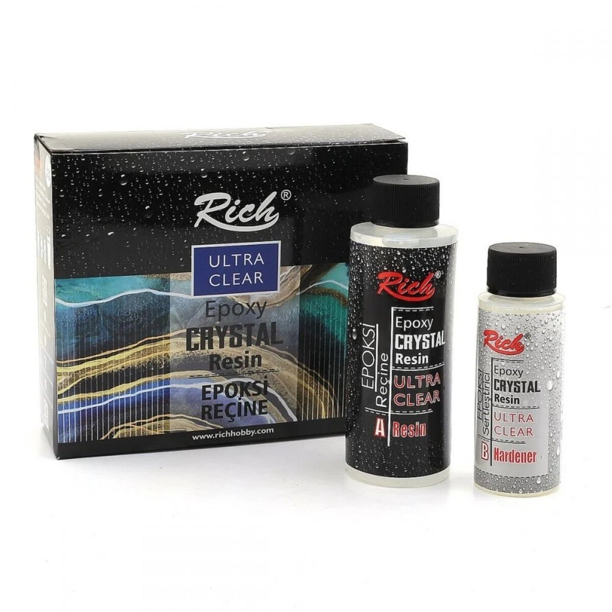 Rich Crystal Resin Kristal Reçine 195ml Transparan Şeffaf