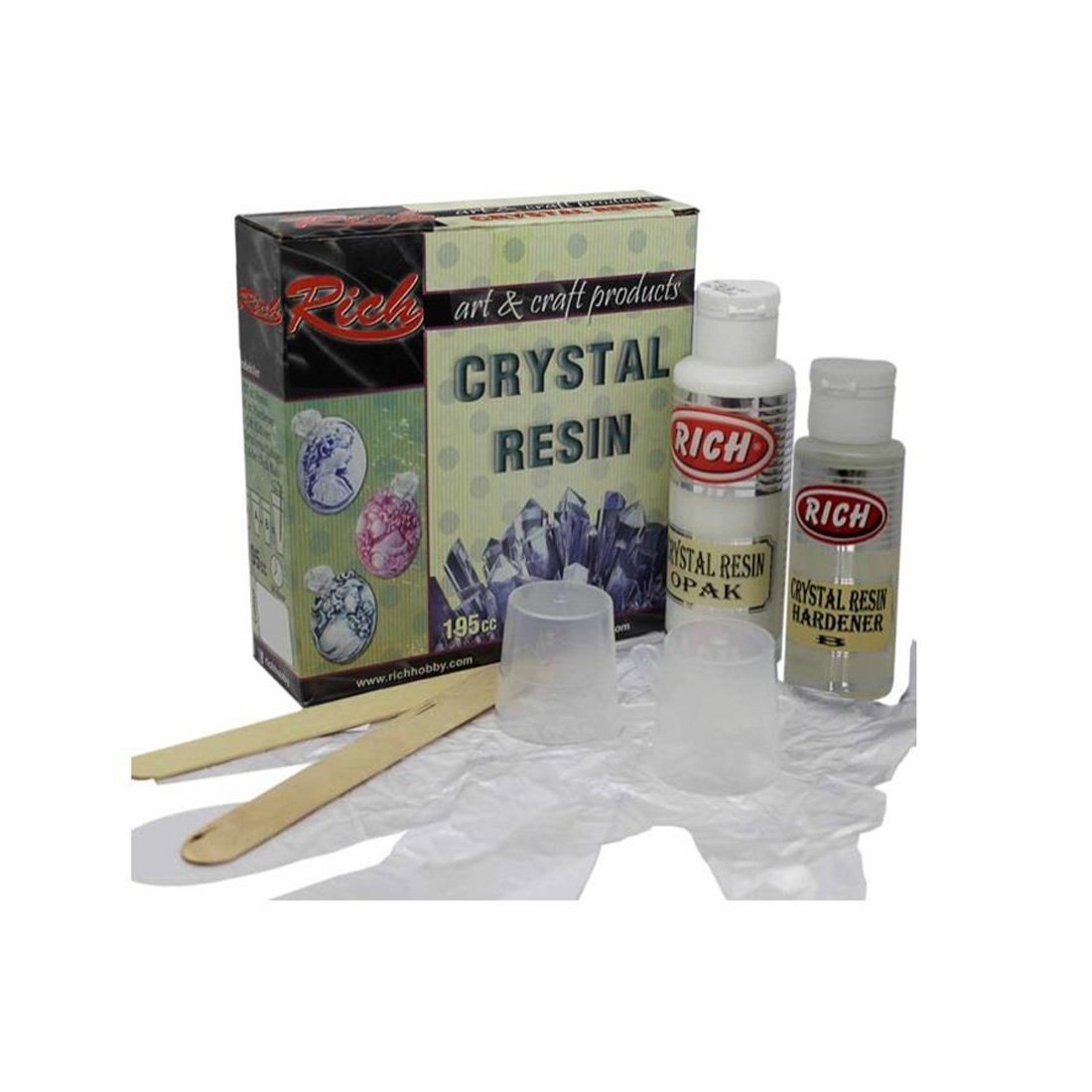 Rich Crystal Resin Kristal Reçine 195ml Transparan Şeffaf