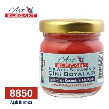Art Elegant Seramik Ve Çini Boya 40gr 8850 Açık Kırmızı