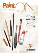 Clairefontaine Paint'on Teknik Çizim Defteri (A4) 250gr 40 Sayfa