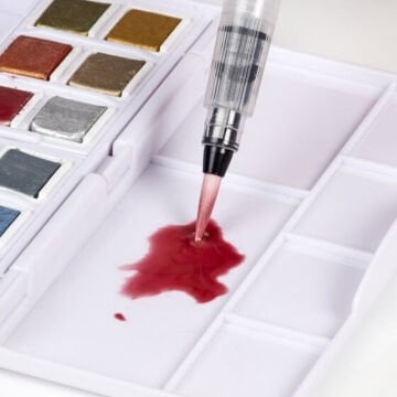 Derwent Metallic Watercolour Paint Pan Set 12li