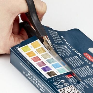 Derwent Metallic Watercolour Paint Pan Set 12li