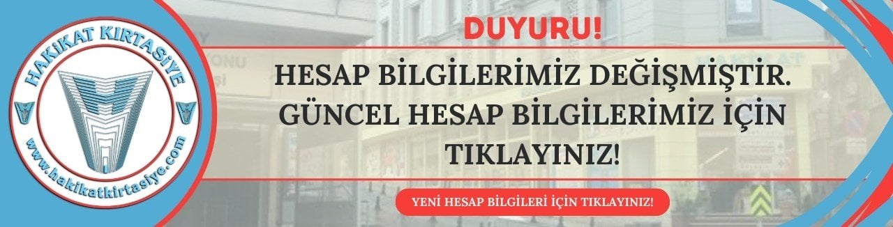 Yeni Hesap Bilgileri